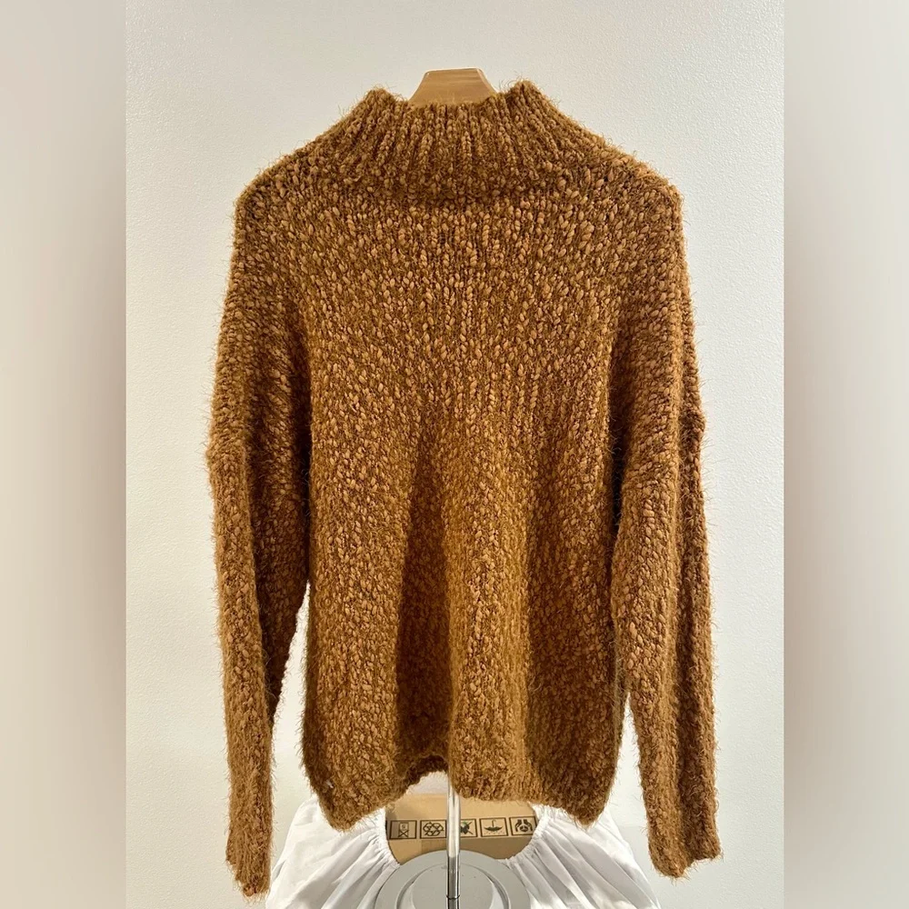 Camel Mockneck Sweater - Picture 2 of 2